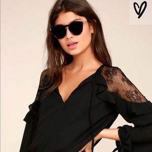 Lulu’s Black Lace Top